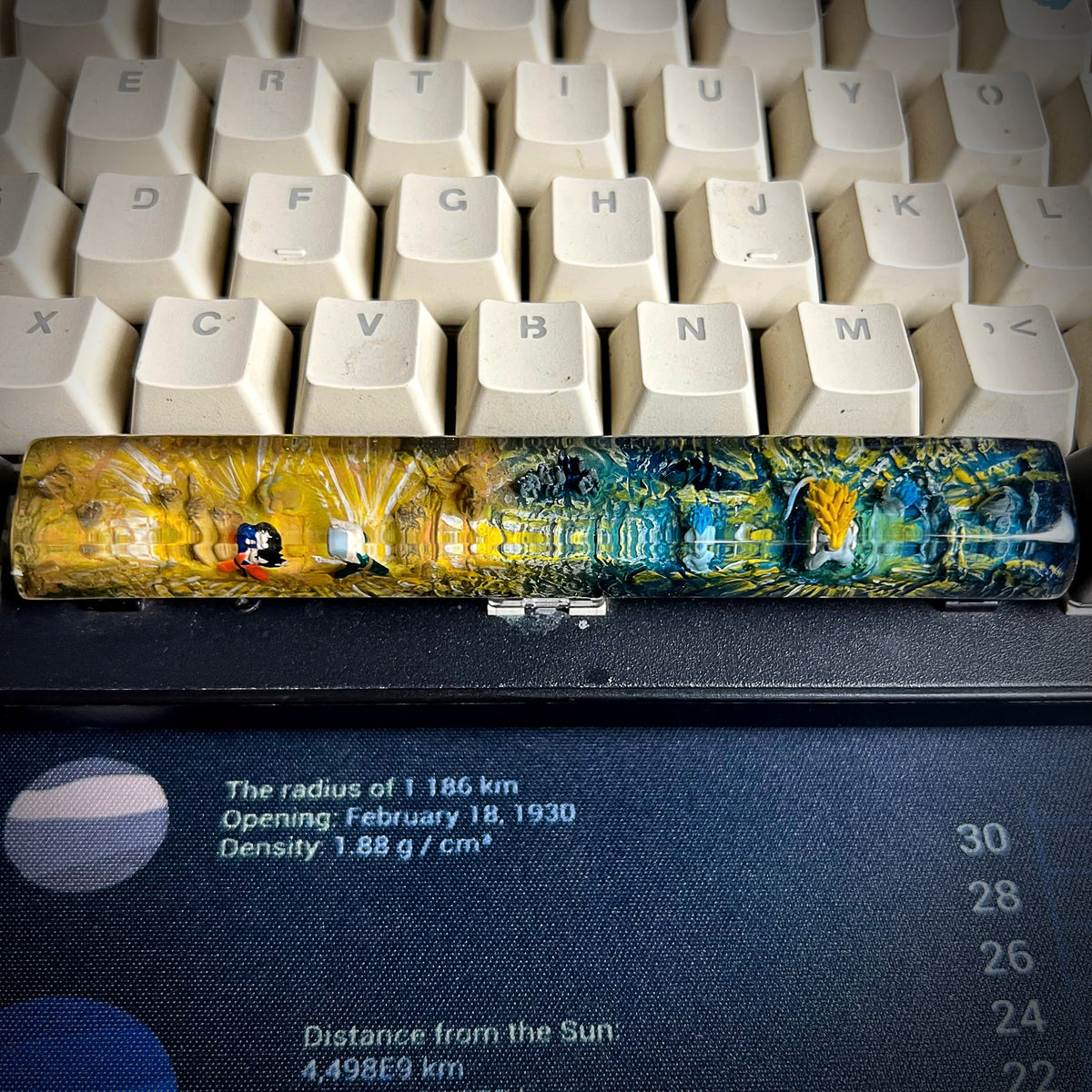 Gotenk Space Keycap - handmade resin spacebar keycap