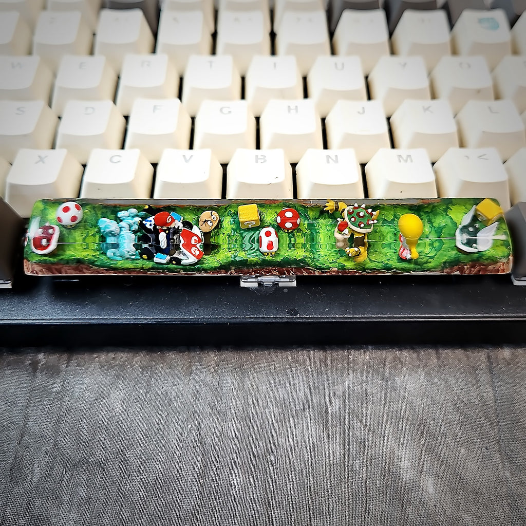 Mario Space Keycap - handmade resin spacebar keycap