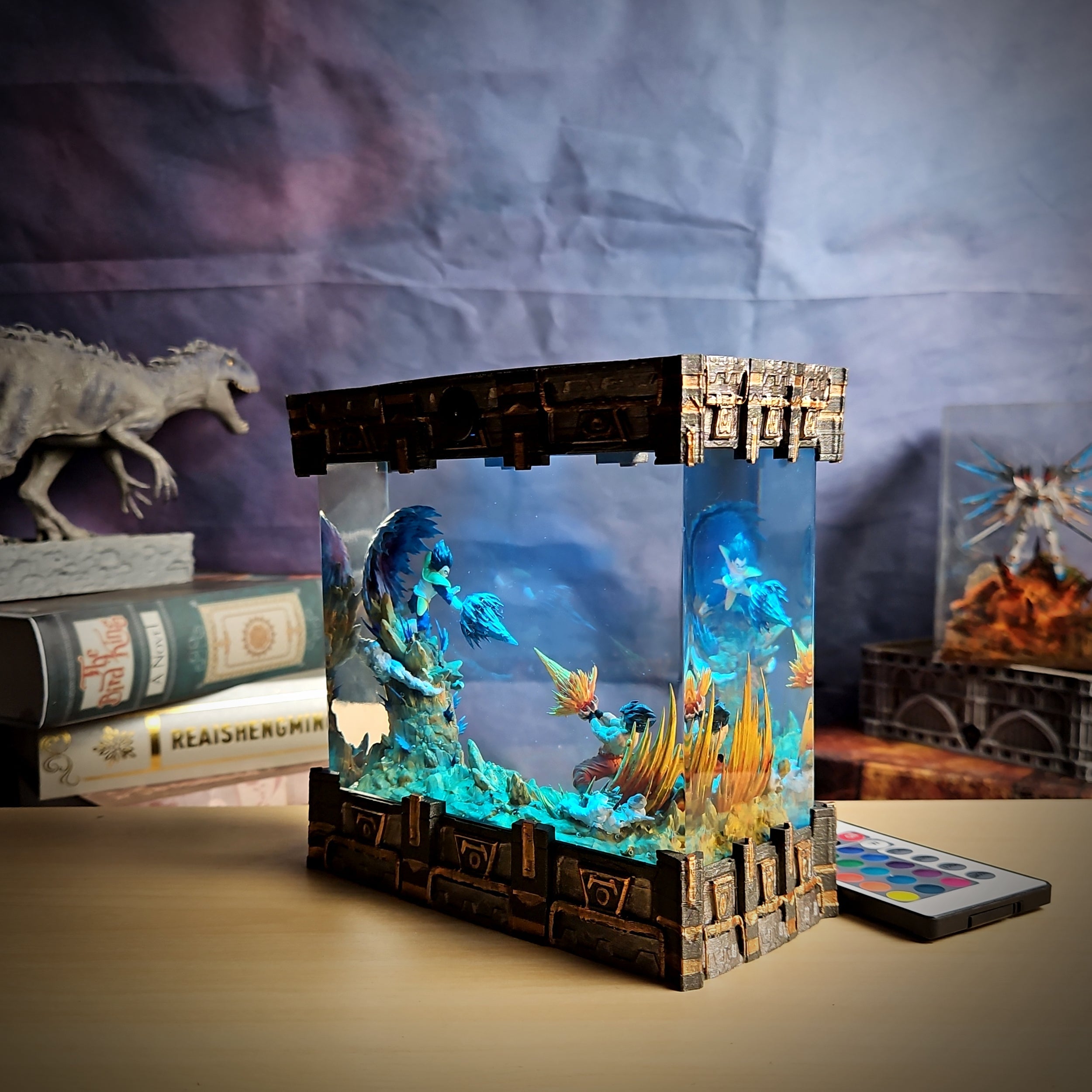 Goku vs Vegeta Battle – Dragon Ball Z Resin Lamp
