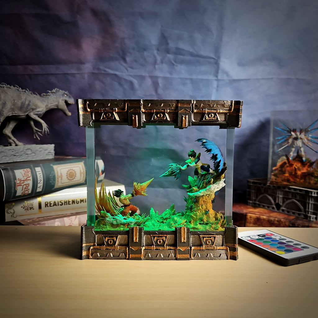 Goku vs Vegeta Battle – Dragon Ball Z Resin Lamp
