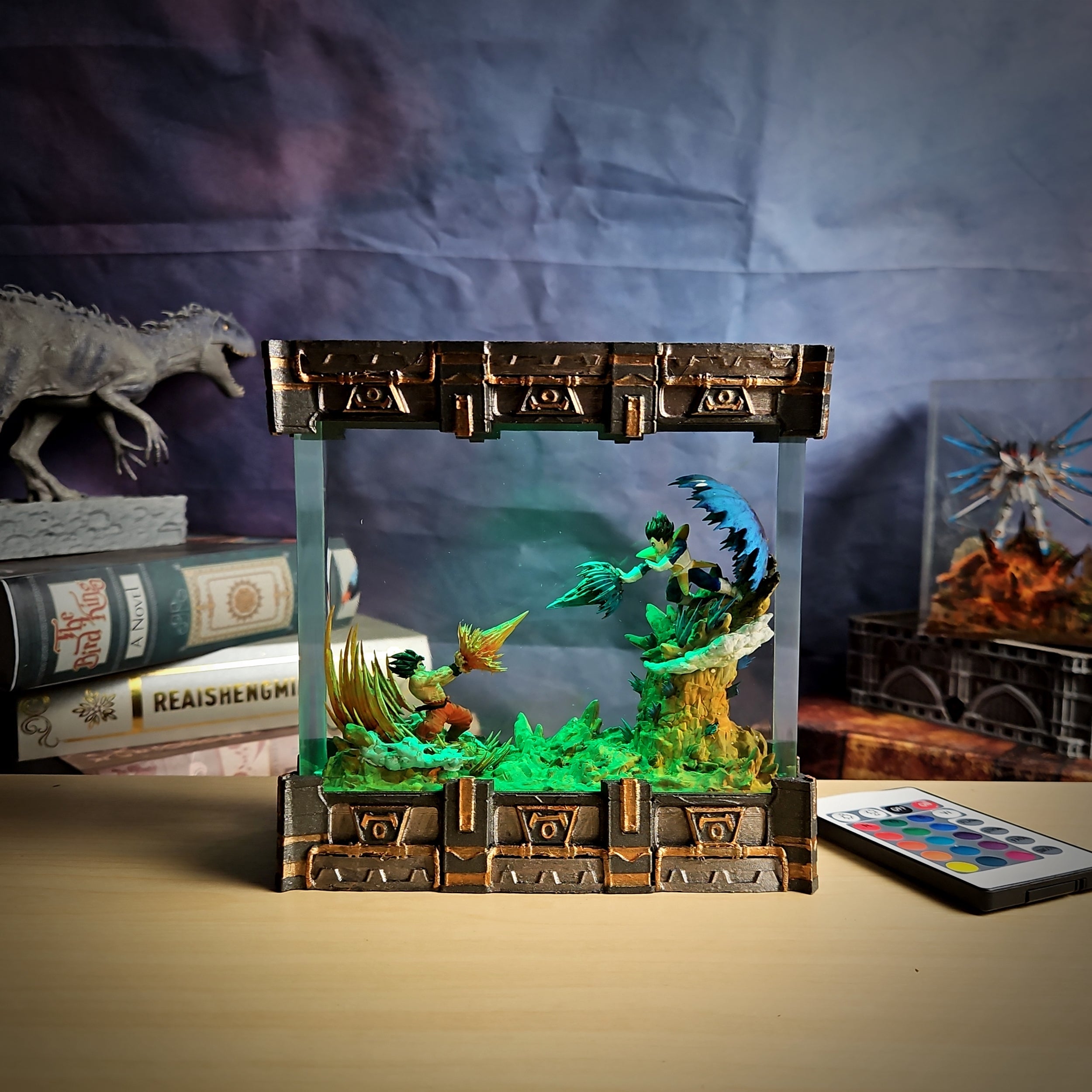Goku vs Vegeta Battle – Dragon Ball Z Resin Lamp