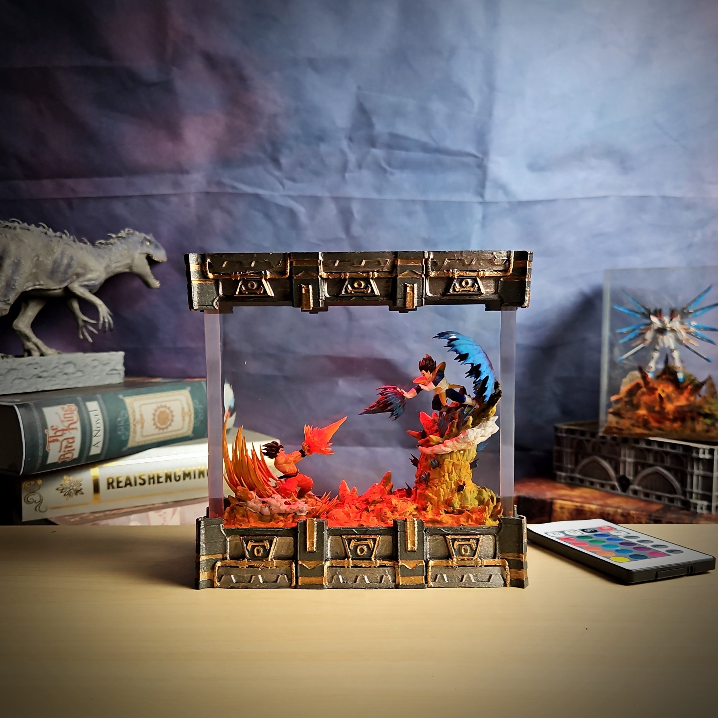 Goku vs Vegeta Battle – Dragon Ball Z Resin Lamp