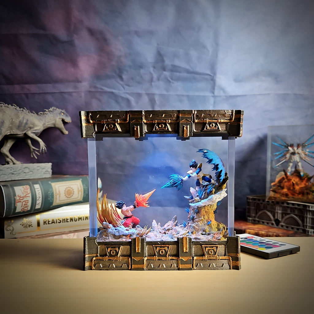 Goku vs Vegeta Battle – Dragon Ball Z Resin Lamp