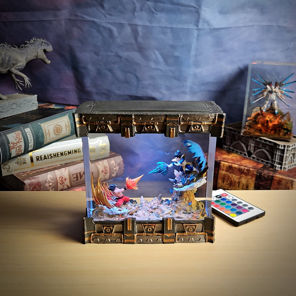 Goku vs Vegeta Battle – Dragon Ball Z Resin Lamp