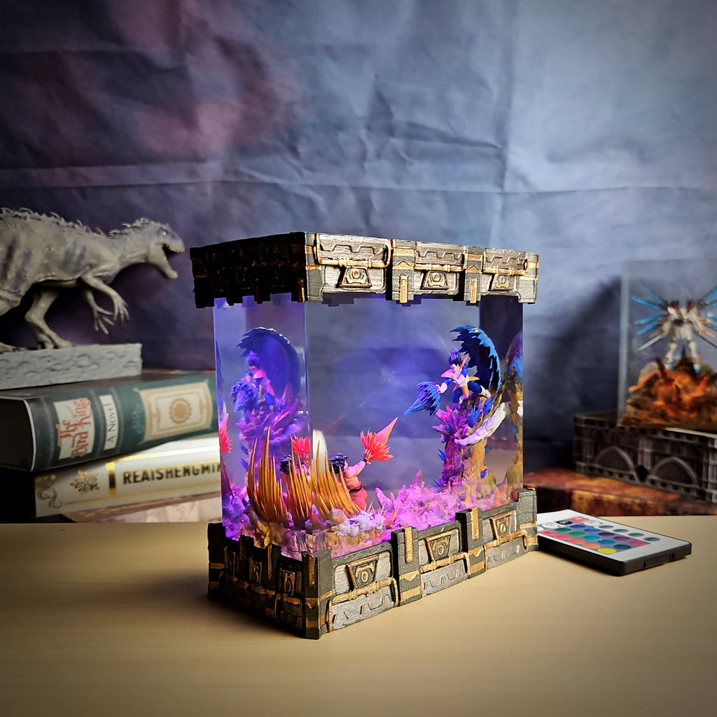 Goku vs Vegeta Battle – Dragon Ball Z Resin Lamp
