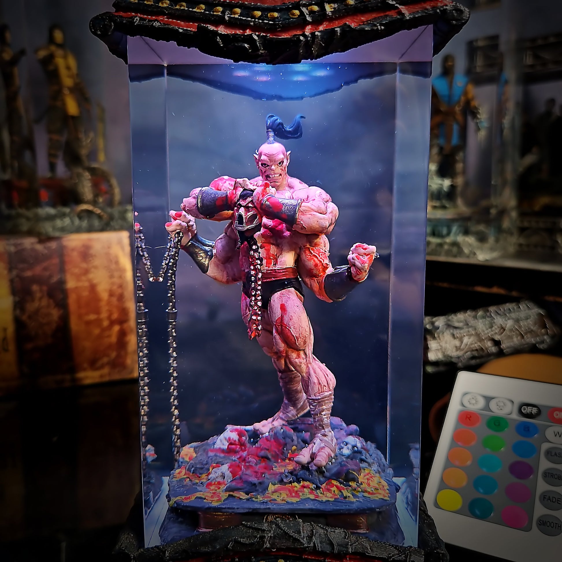 Goro Mortal Kombat Lamp - handmade resin lamp