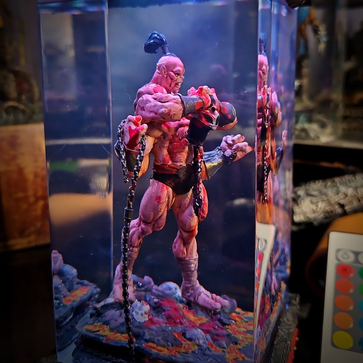 Goro Mortal Kombat Lamp - handmade resin lamp