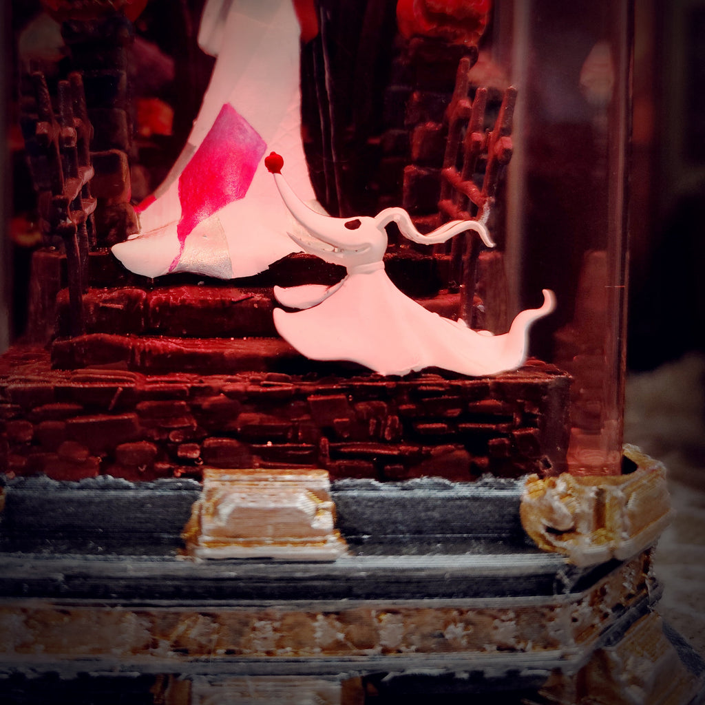 Jack & Sally Resin Lamp - handmade resin lamp
