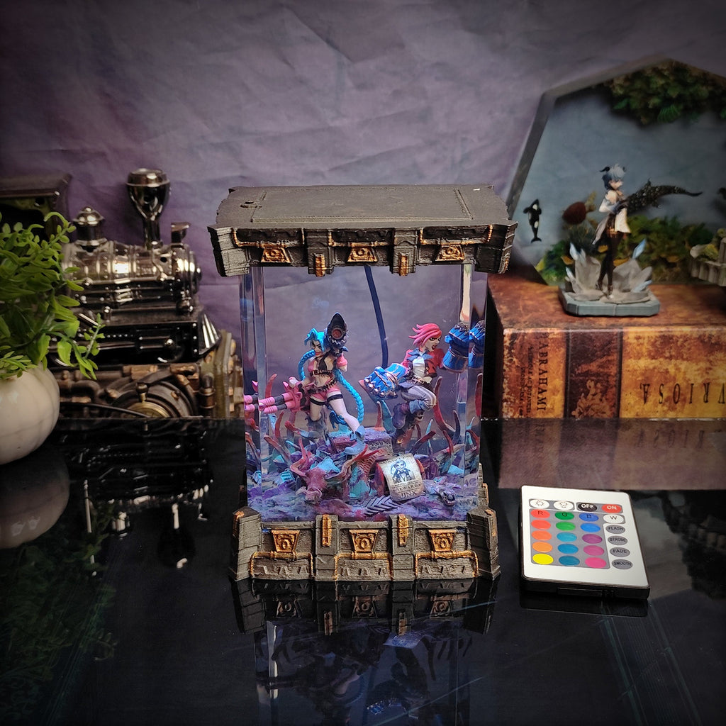 Jinx & Vi Resin Lamp