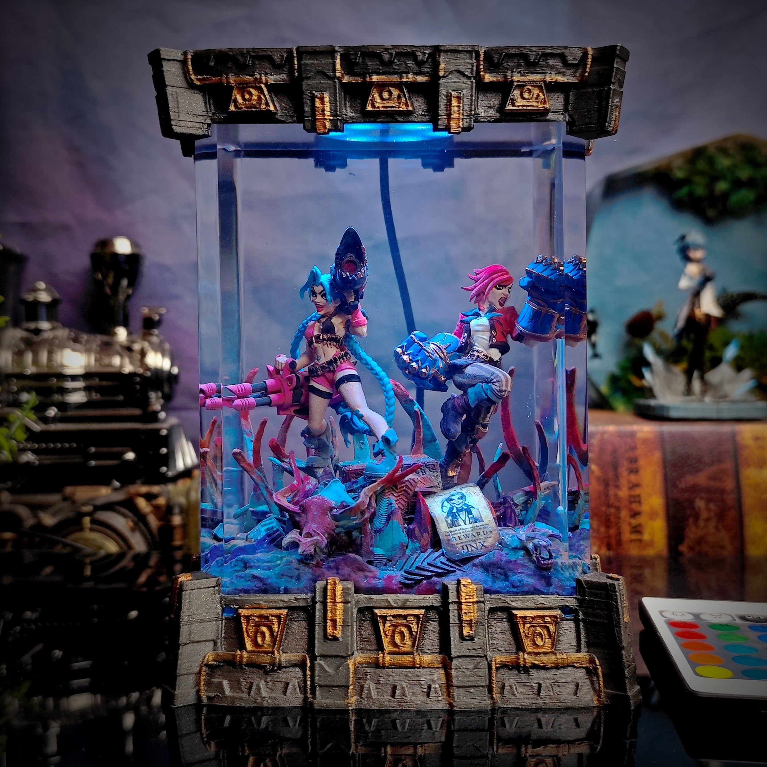 Jinx & Vi Resin Lamp