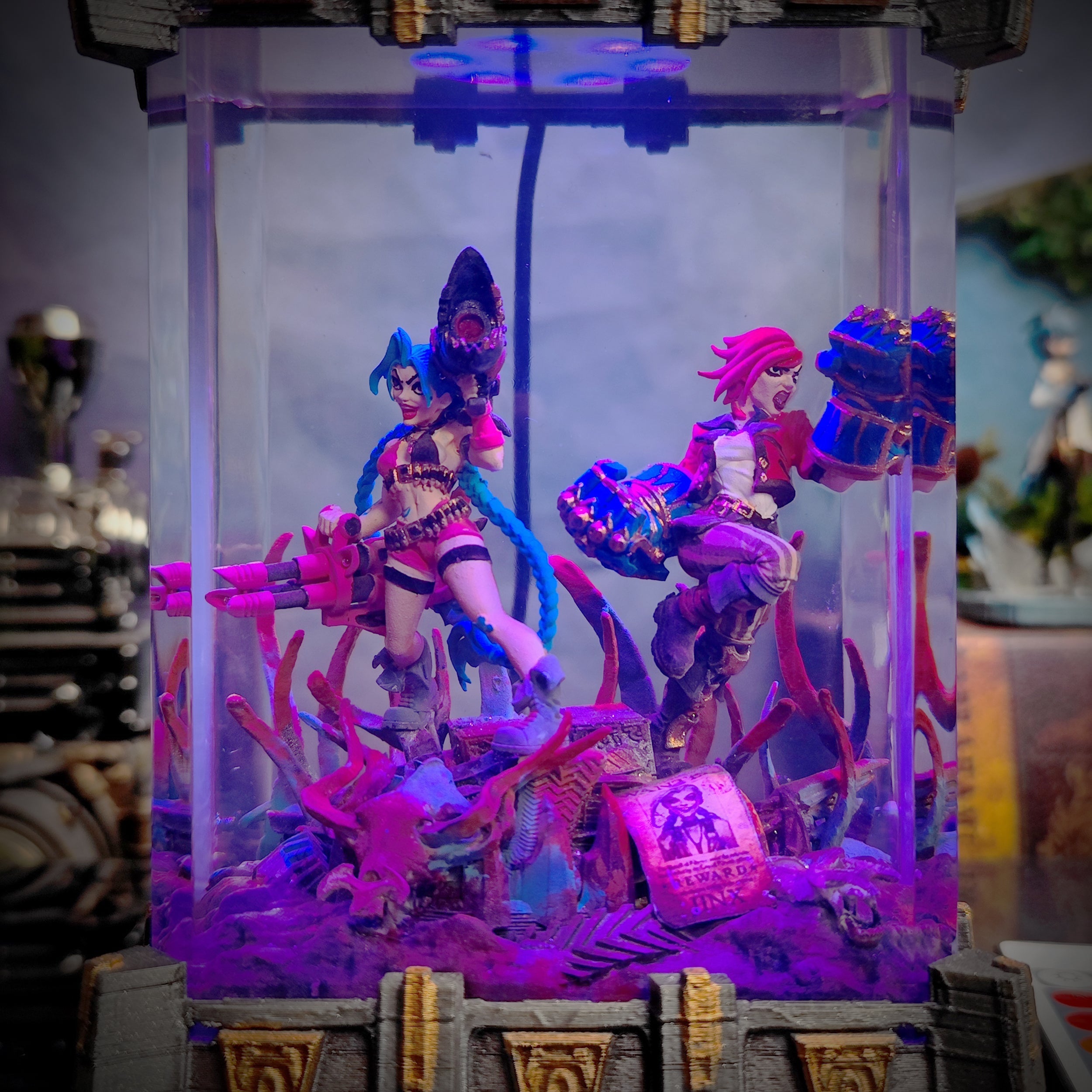 Jinx & Vi Resin Lamp