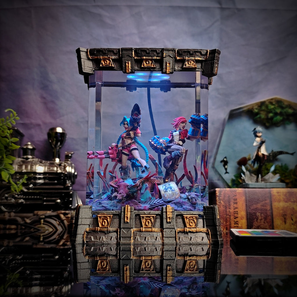 Jinx & Vi Resin Lamp