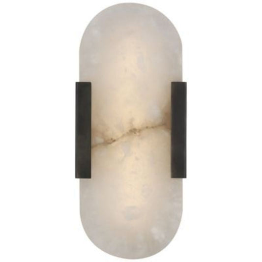 Lowell Melange Elongated Alabaster Wall Sconce 10"