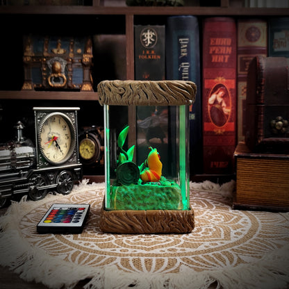 Larva Fantasy Creature Lamp - handmade resin lamp