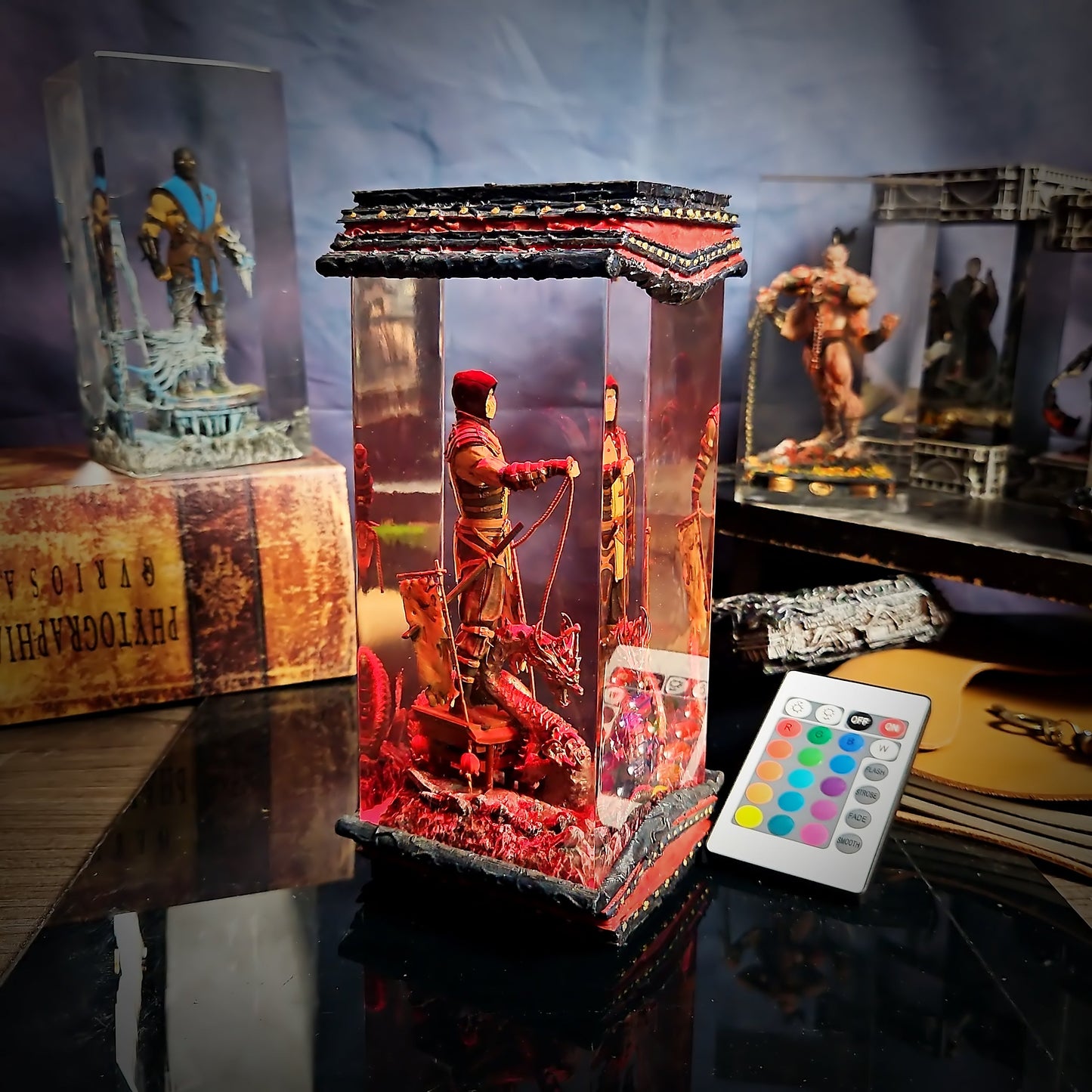 Scorpion Mortal Kombat Lamp - handmade resin lamp