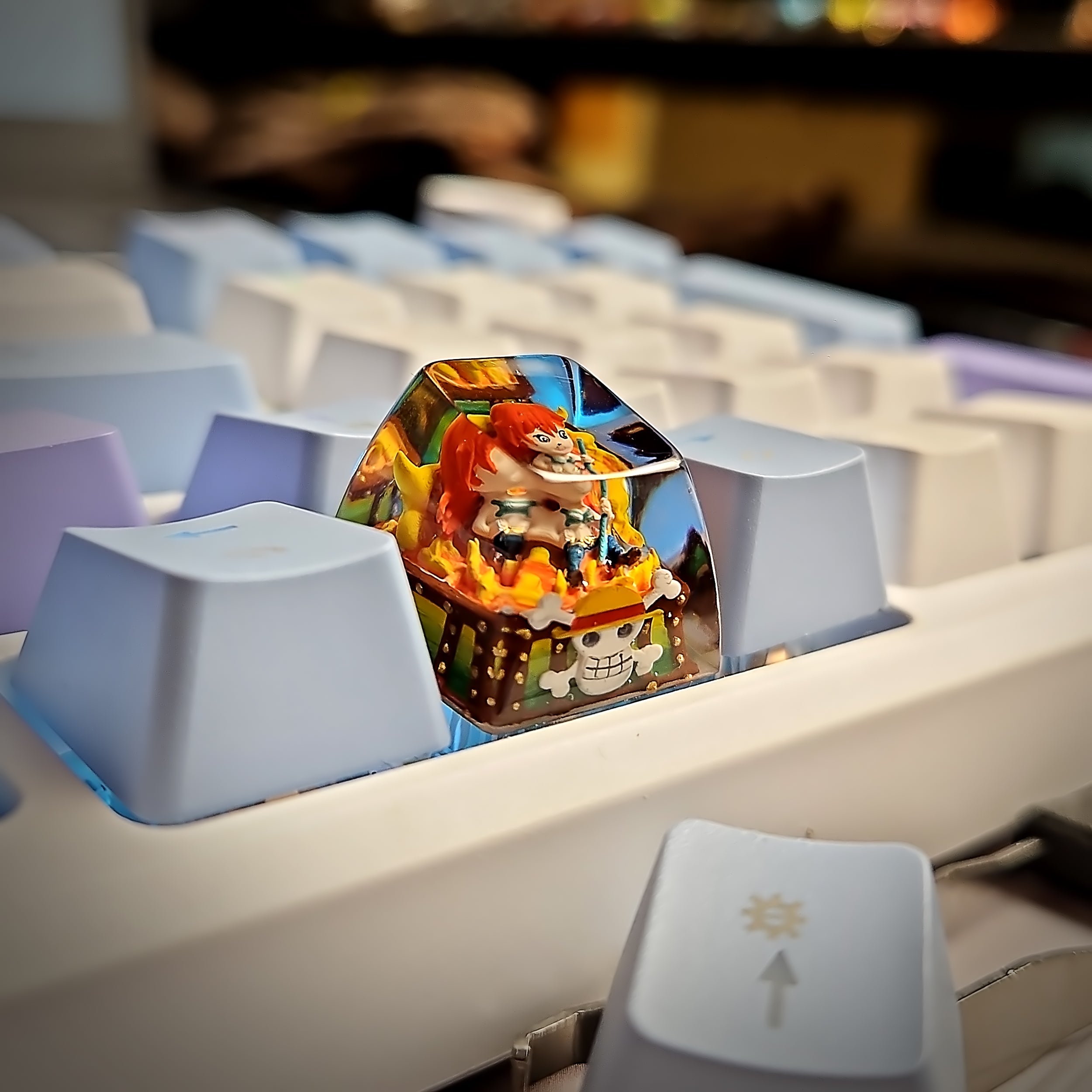 Nami One Piece Artisan Keycap - handmade resin keycap