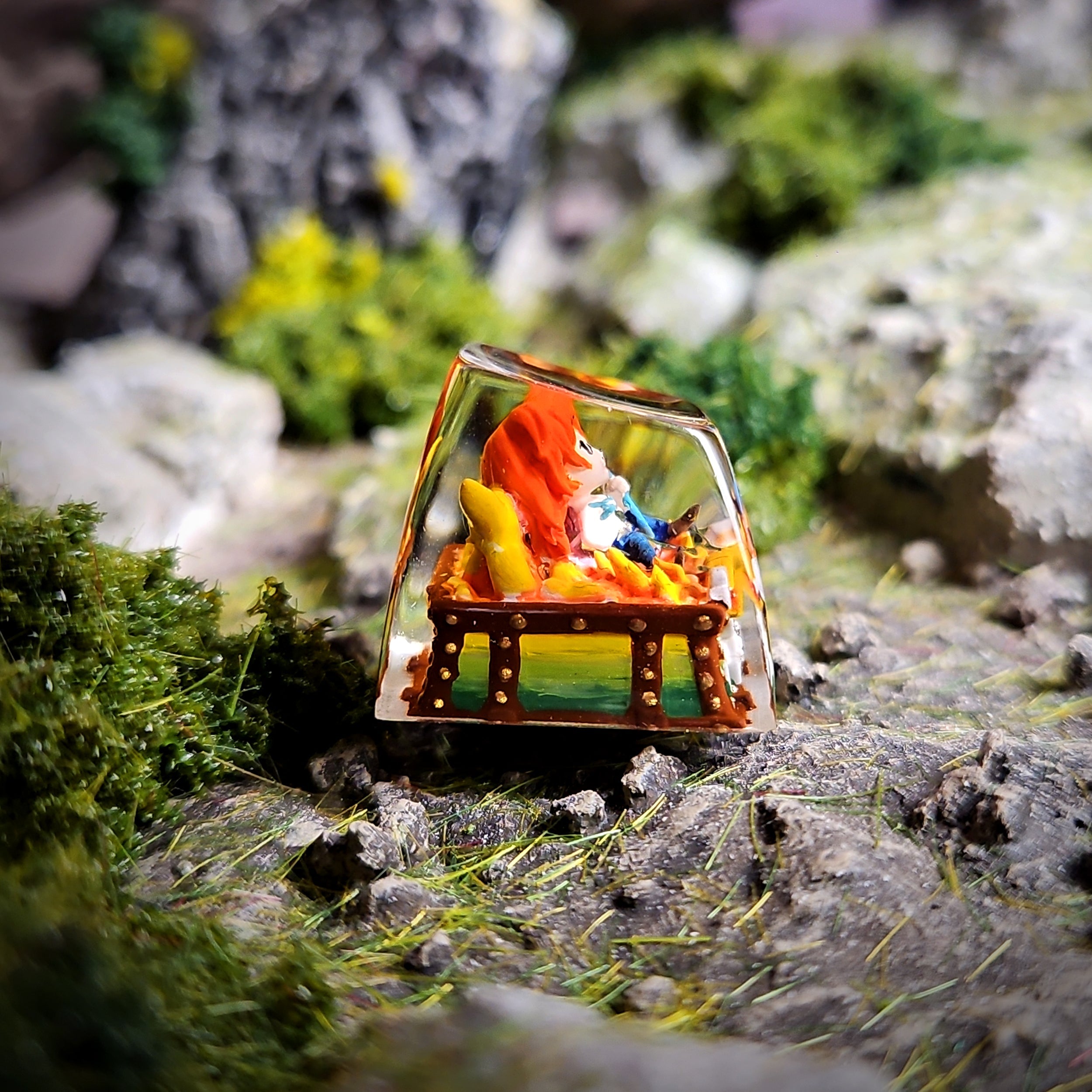 Nami One Piece Artisan Keycap - handmade resin keycap
