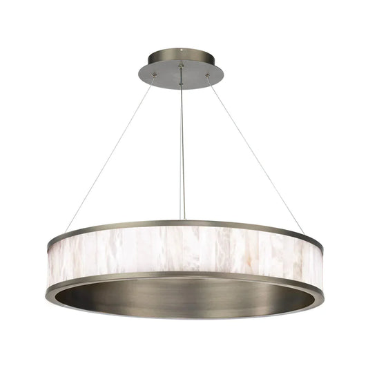 Coliseo Alabaster 28in LED Round Chandelier