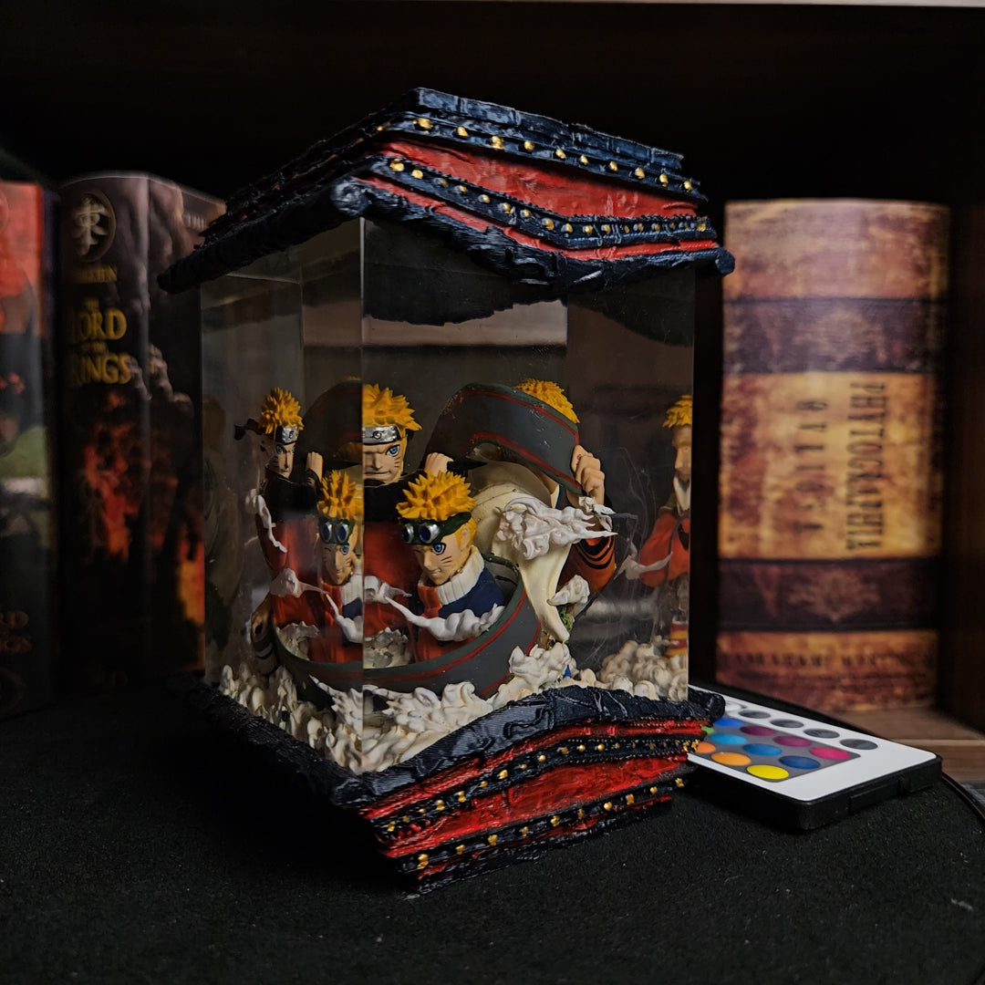 NARUTO DIORAMA Resin Lamp - handmade resin lamp