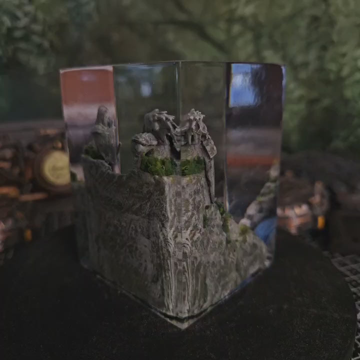 NARUTO VALLE DEL FIN Resin Lamp - handmade resin lamp
