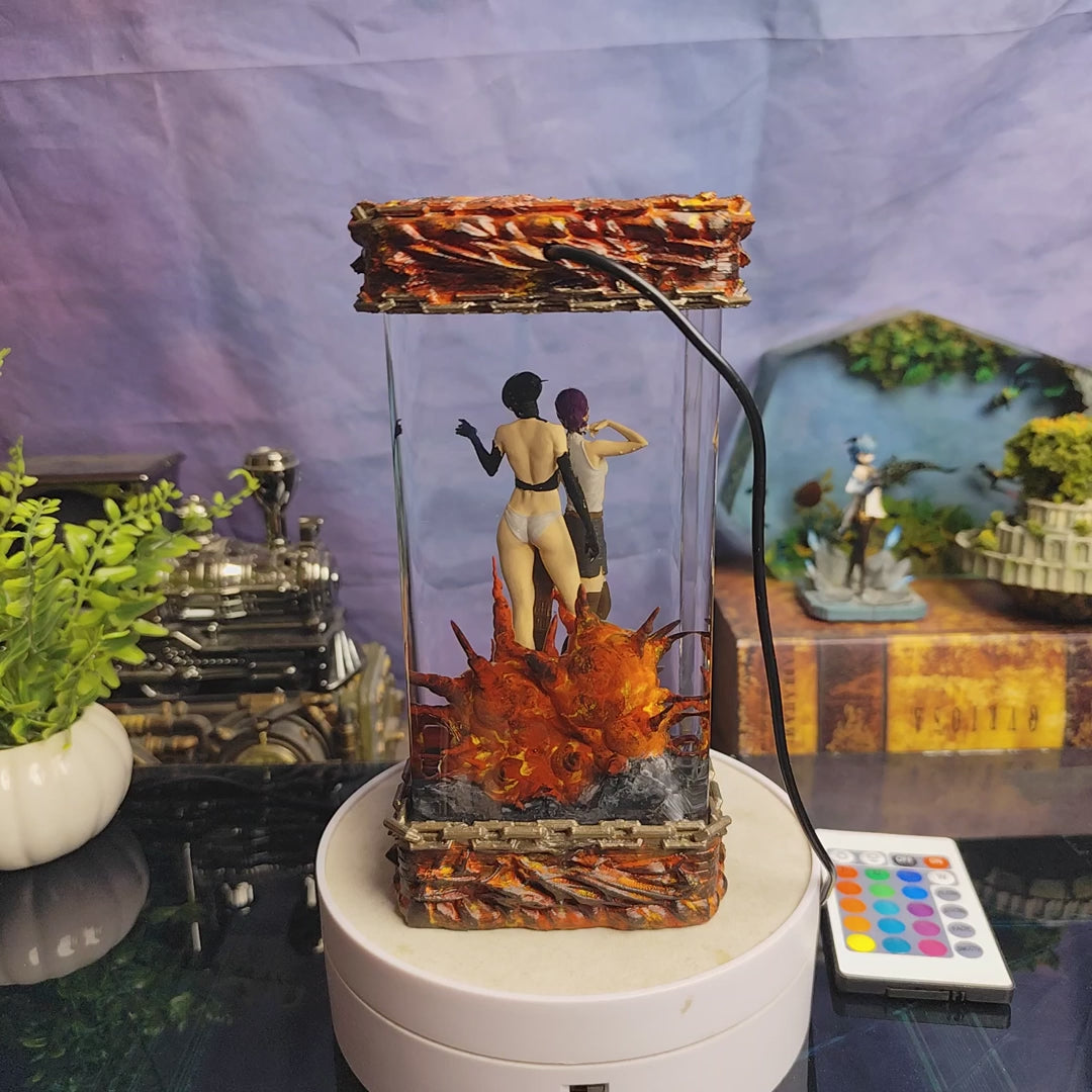 Reze Boom- Chainsaw Man Resin Lamp