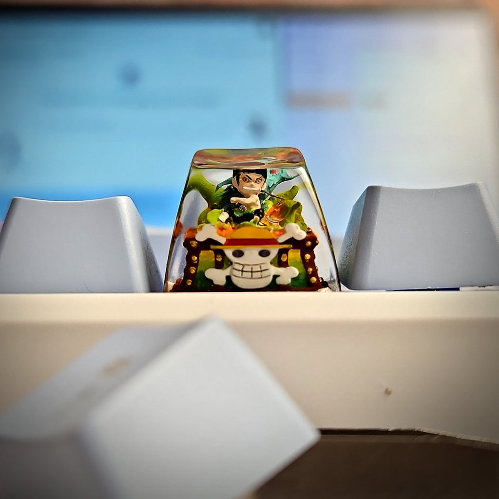 Roronoa Zoro Artisan Keycap - handmade resin keycap