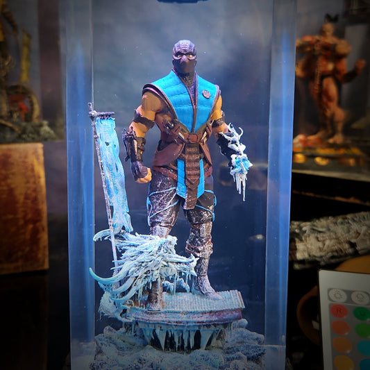 Sub-Zero Mortal Kombat Lamp - handmade resin lamp
