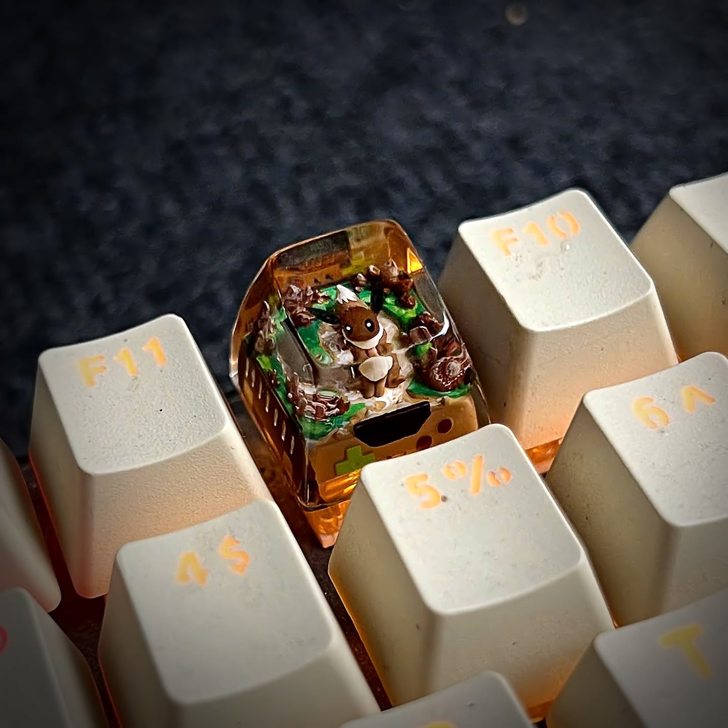 Eevee New Keycap - handmade resin keycap